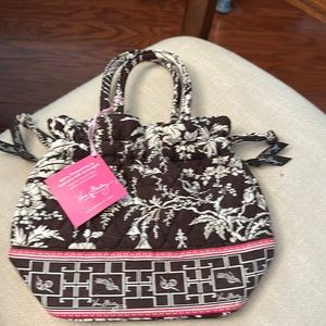 Priceless Tickled Pink Vera Bradley event gift; Brand new; Brown, pink and cream